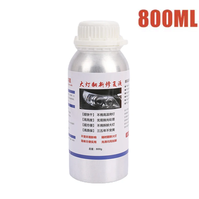 

800ml Car Headlight Repair Liquid Scratch Repair Agent Repair Equipment Clean