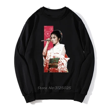 Lady Snowblood Meiko Kaji Samurai Samurai Tarantino Kill Bill felpa con cappuccio da uomo autunno inverno Pullover felpa Streetwear 1