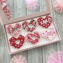 Kscraft coração donut metal corte morre estênceis para diy scrapbooking decorativo gravando cartões de papel diy
