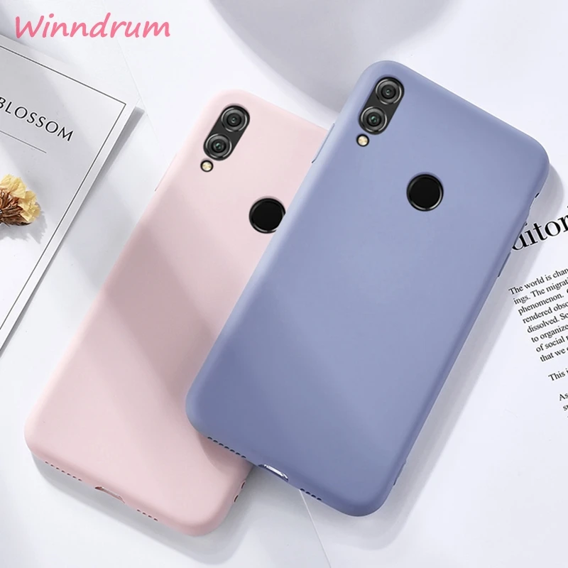 

Silicone case for huawei honor 10i 10 lite Soft Liquid silicone shockproof solid color case for huawei honor 10i 10 lite