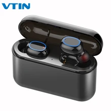 VTIN, беспроводные Bluetooth наушники, Bluetooth 5,0, со светодиодный светильник, бинауральные звонки, наушники с сенсорным управлением, 1500 мА/ч/26, емкость oomAh