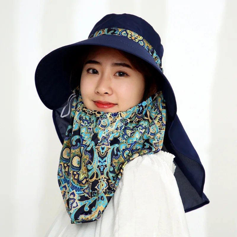 

Sun Protection Hat Female Summer Face Covering UV-Protection Topee Outdoor Outing Beach Women's Versitile Fashion Sun Hat