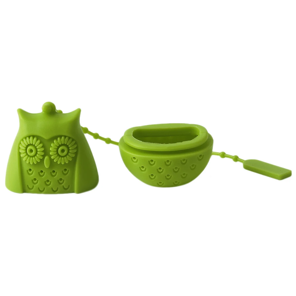 Tea Strainer Infusor Filter Empty Tea Bag Leaf Diffuser Creative Design Owl Tea Infuser Silicone Strainers Tools