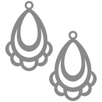 

Y142 Exquisite earrings scrapbook wood mold leather mold die-cut handmade crafts