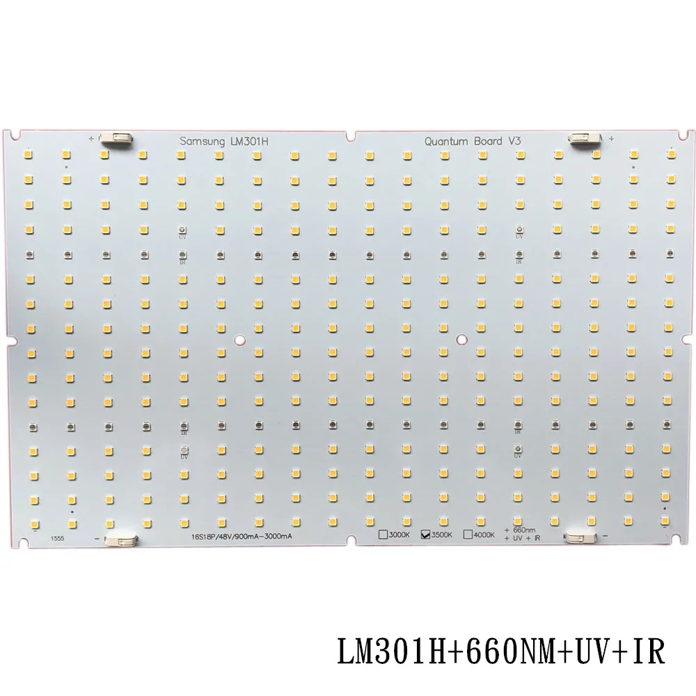Samsung led 288pcs PCBA quantum lamp board lm301b QB288 V2 lm301h V3 3000K 3500K 4000K mix 660nm UV IR diy grow lights|Промышленные
