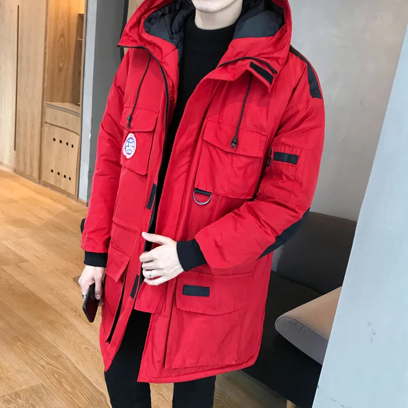 2020 Толстая теплая зимняя куртка одежда средней длины свободные куртки Harajuku