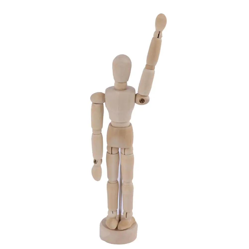 Деревянная модель человека подвижные конечности деревянный манекен шарнирная кукла модели игрушки живопись художника Рисование эскиз манекен домашний декор