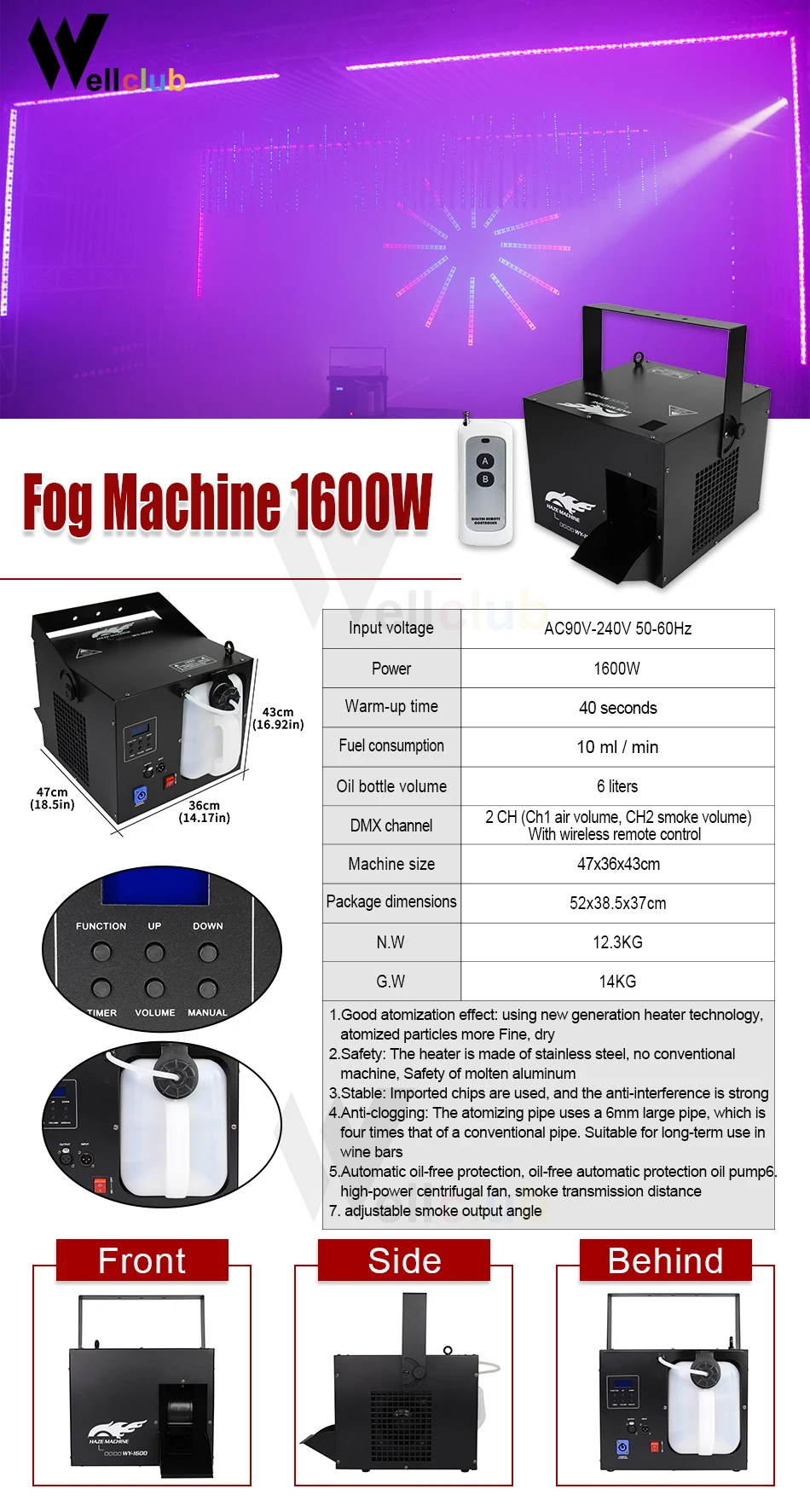 FG1600参数wellclub