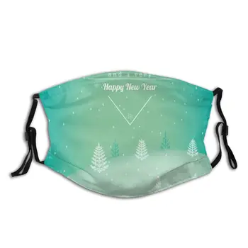 

protective mask with filter Christmas Ice Tree anti dust PM2.5 reuse adult teen child girl