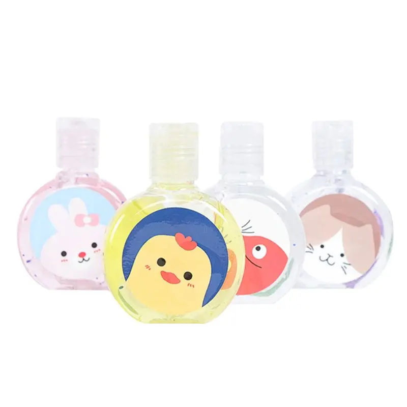 

30ml Cartoon Animal Rabbit/Cat Travel Portable Mini Hand Sanitizer Disposable No Clean Waterless Fresh Scented Gel Shampoo