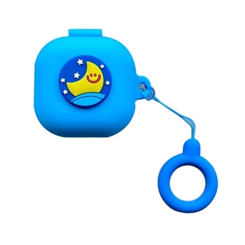 

Blue Cute Cartoon Protective Cover Silicone Case for Galaxy-Buds live Earphone