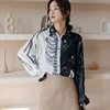 2022 Spring Fashion Women's Blouses loose shirts Vintage Harajuku Printing lantern Sleeve Shirts Blusas Mujer Female ► Photo 1/6