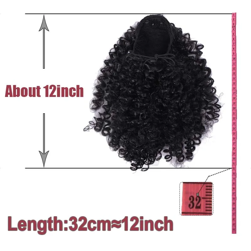 AILIADE афро кудрявые конские хвосты для наращивания волос черных женщин волосы