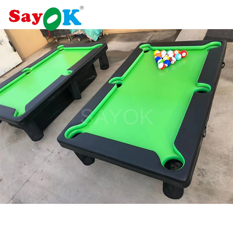 09mmPVCInflatablePoolTableInflatableSnookerTablewithStand