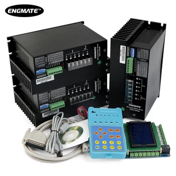 

ENGMATE CNC Kit Standard 3 Axis With Keypad Display & EMA2-220A80 2DM2280 Stepper Drivers for Nema 34/42/52 Stepper Motor
