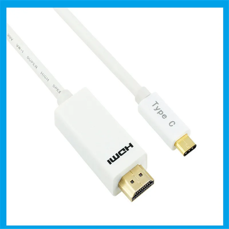 USB3.1 type C до 4K HDMI цифровой кабель AV HDTV USB-C штекер к HDMI Поддержка 4k HDMI к USB3.1 кабель конвертера