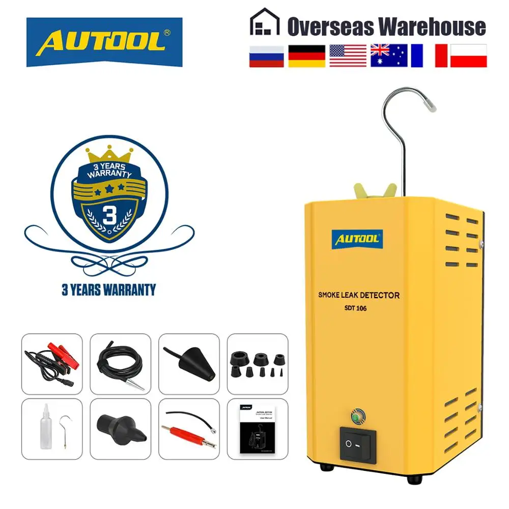 Leak Detector Generator Diagnostic-Tool Oil-Pipe EVAP AUTOOL Smoke Original Car SDT106