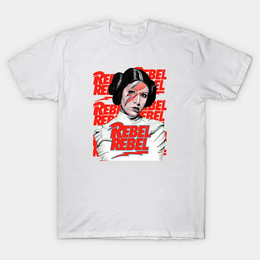Футболка REBEL футболка принцессы Leia Соло Люк Скайуокер Хан арт Боуи Дэвид символ
