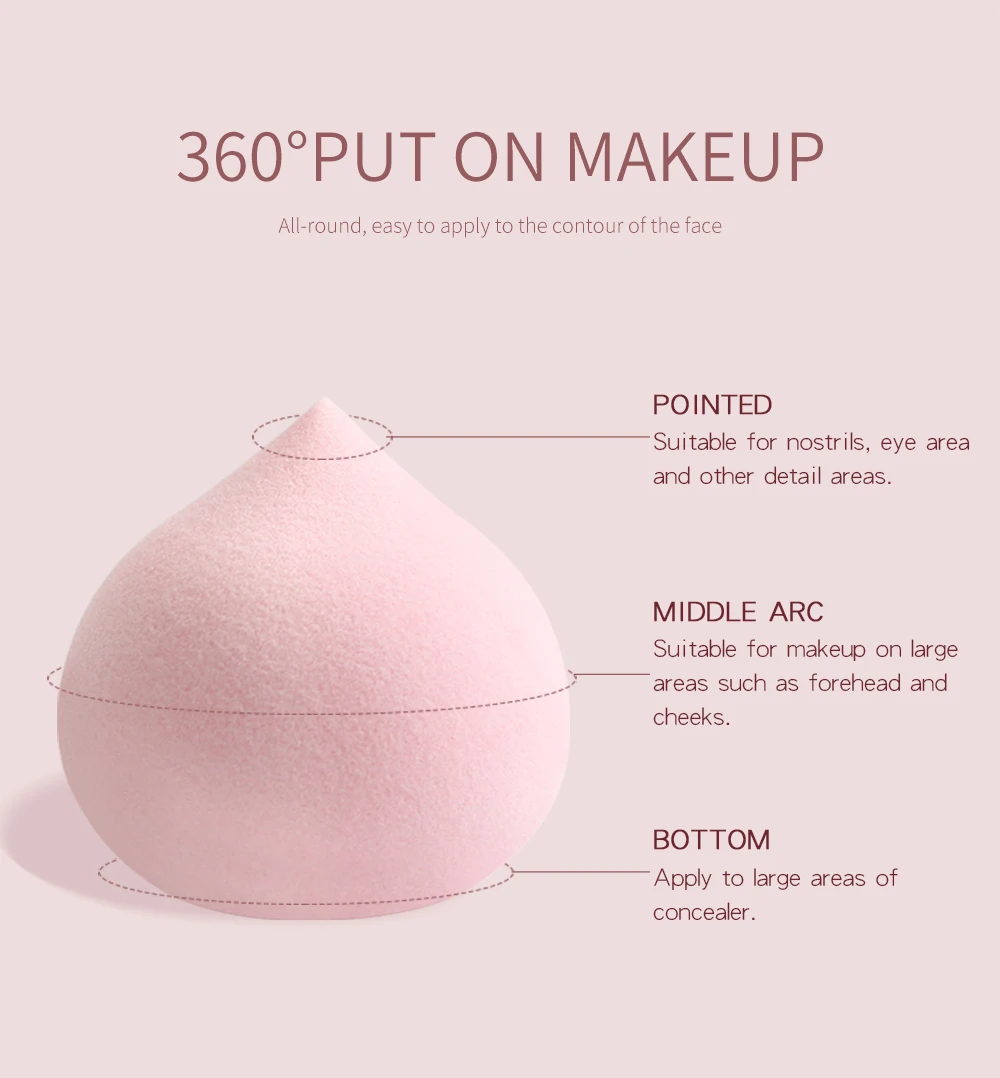 MAANGE 4/5PCS Mini Makeup Sponge Wet Become Bigger BB Cream Cosmetic Puff Foundation Concealer Powder Puff Beauty Make up Tool 3