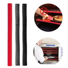 

Silicone Oven Rack Guards Heat Resistant Oven Shelf Protector Anti-Scalding Rack Edge Protector Cover Avoid Scald Bar Protector