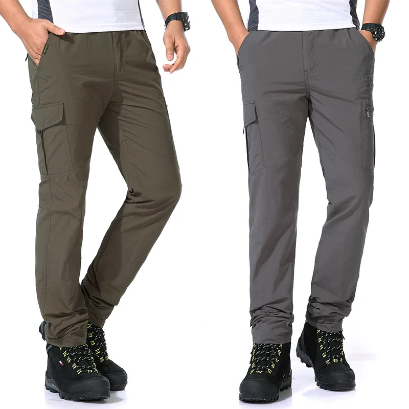 

Quick Drying Pants Men's Thin Type for Spring And Autumn Outdoor Casual Sports Pants Men's Korean-style Trend Straight-Cut Pants