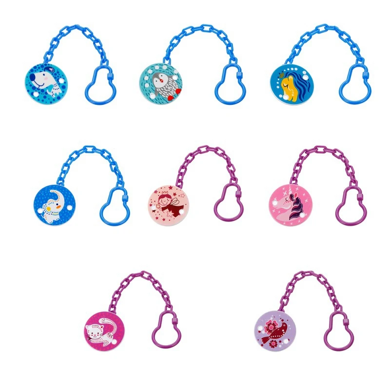 Baby Pacifier Clip Holders Plastic New Infant For Holder Dummies Chain Nipple Teether 1PC Clip