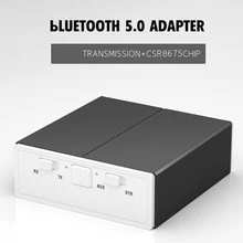 LEORY DC 5V 2-в-1 bluetooth 5,0 аудио беспроводной приемопередатчик автомобильная стереосистема bluetooth адаптер AUX USB 3,5 мм Jack