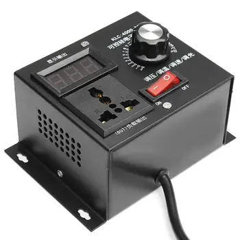 

220V 4000W Variable Voltage Controller For Fan Speed Motor Control Dimmer Speed Temperature Voltage Adjustment