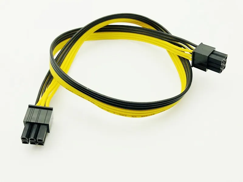 10 шт. 50 см 6P до Кабель адаптер 18AWG провода Графический Расширение карты шнур