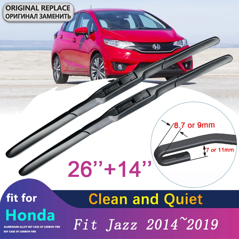 forHondaFitJazz20142019CarWiperBladesFrontWindowWindscreen