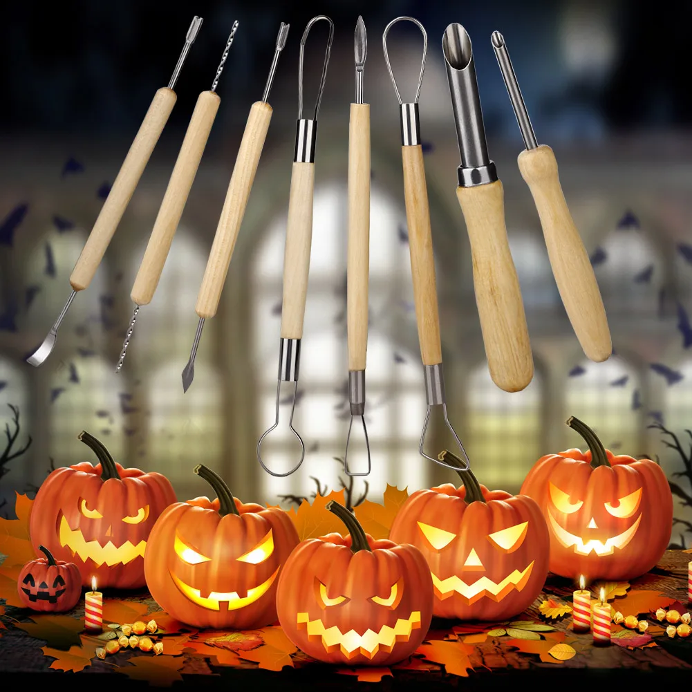 13Pcs Professional Pumpkin Carving Tool Kit Easily Carve Sculpt
