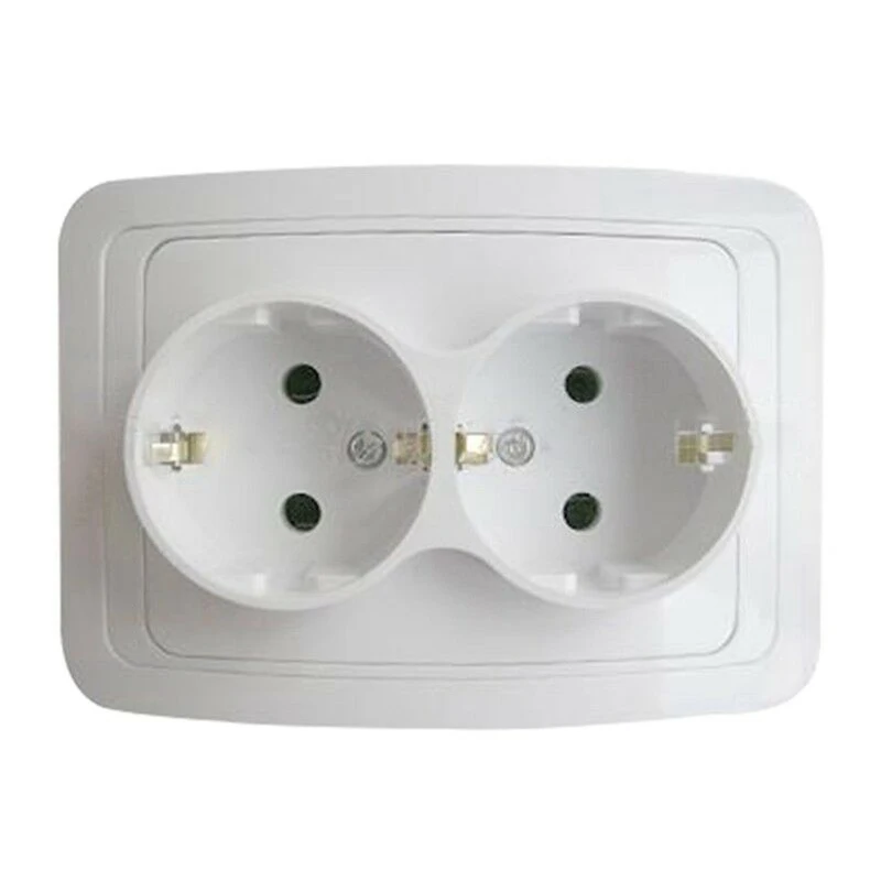 

Wall 250V 10A EU Standard Multi Way Power Socket Plug Grounded Electrical Socket Outlet Strip 122 X 82 X 45 Mm Family Hotel