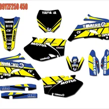 Команда графика фоны наклейки Наборы подходит для Yamaha YZ 250F YZ 450F 2006 2007 2008 2009 YZ F250 450 YZ 250F 450F