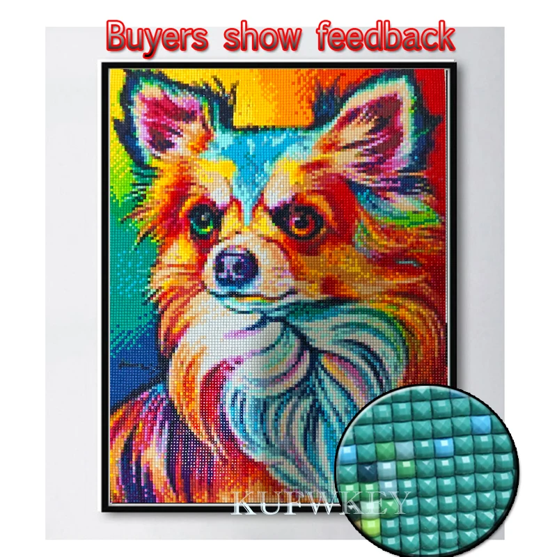 Diamond Painting Cross Stitch Kit for Living Room Animal Embroidery Black Cat 5D DIY Needlework Set