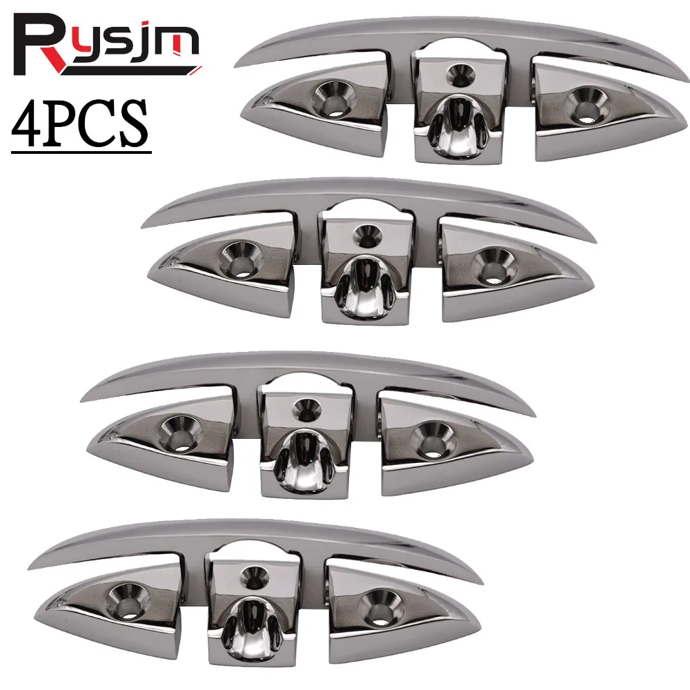 4pcs-stainless-steel-cleat-marine-hardware-foldable-boat-cleats-folding-deck-mooring-cleat-flush-mount-cleat-boat-accessories