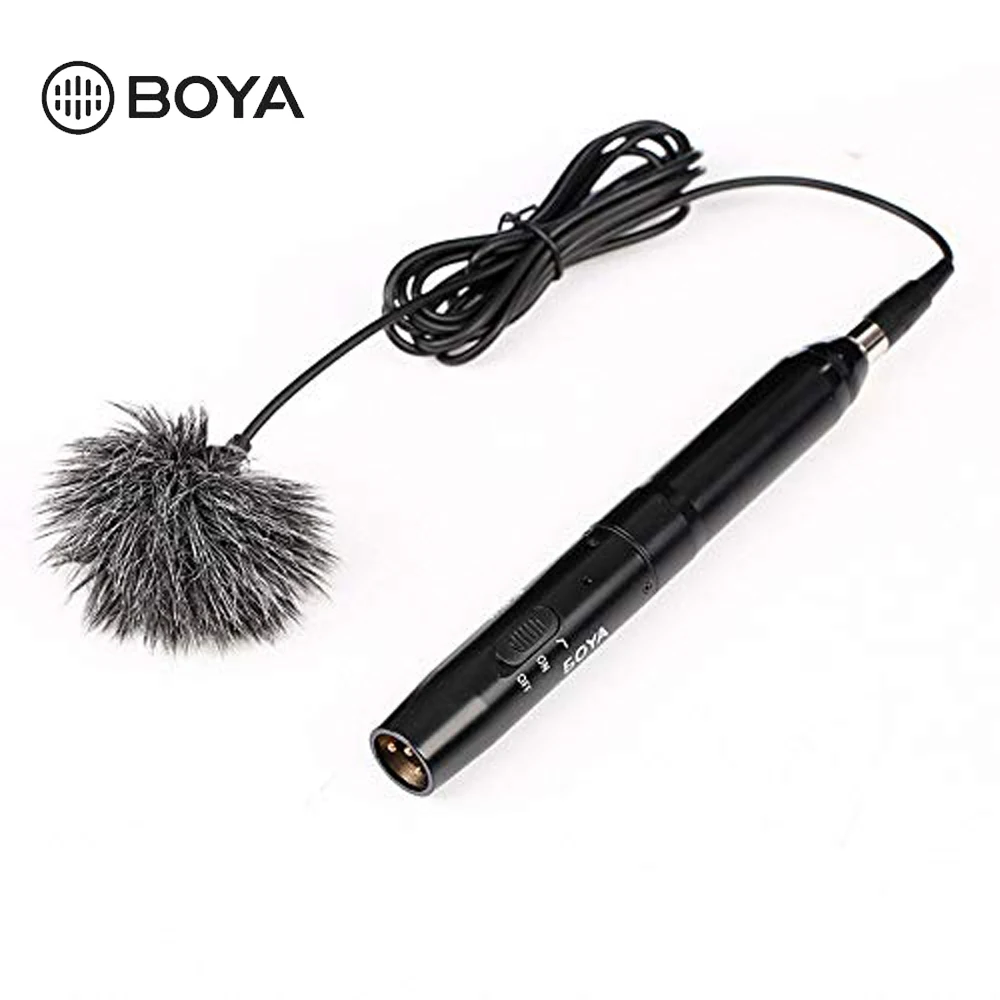 BOYA BY-M11OD профессиональная всенаправленная XLR Lavalier микрофонная система для интервью театр аудио запись микрофон для iPhone