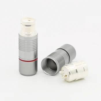 

4pcs VR012 Hi-End Silver plated Tellurium Copper Male female XLR Connector audio XLR balance plug connector for hifi plug
