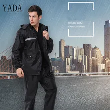 

Adult Long Raincoat Men Women Impermeable Rainwear Outdoor Hiking Travel Waterproof Hooded Rain Coat Poncho Thickened RC200001