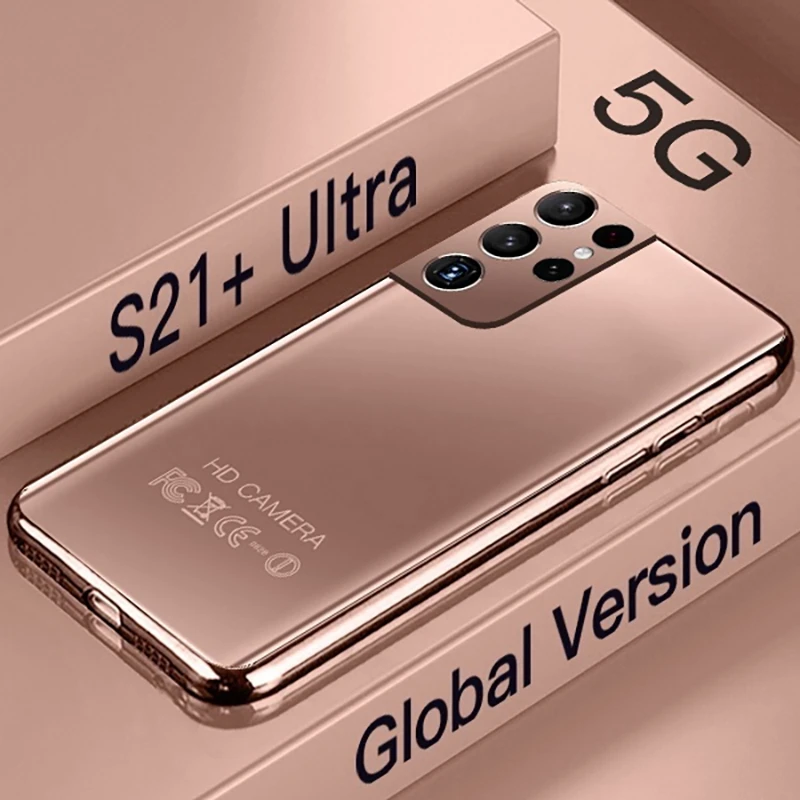 Global Version S21+ Ultra 7.3 Inch Smartphone 16GB 512GB 6800mAh 48MP 5G Network Unlock Mobile Phones Celulares Telefone best cell phone 5g