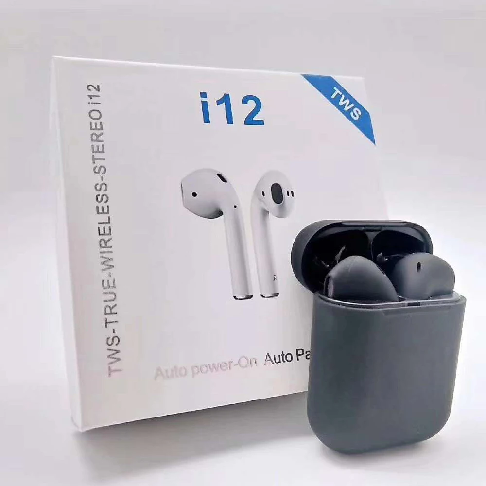 12 TWS,, хит, наушники, Hands Free, сенсорное управление, i12, наушники, Bluetooth, TWS, для iphone X, авто сопряжение, беспроводные наушники, i12