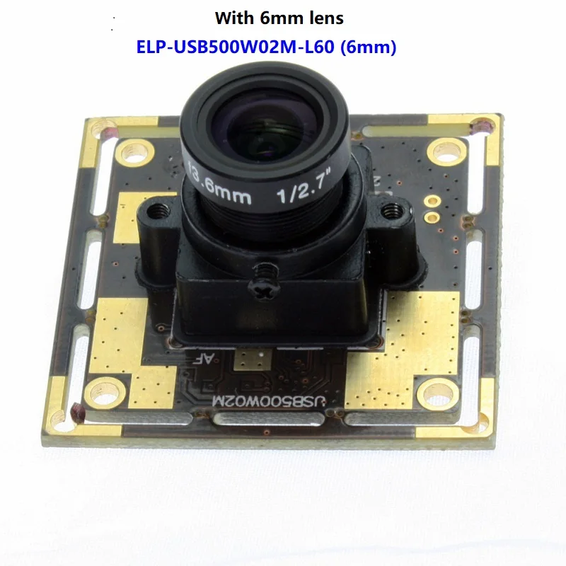 5MP OV5640 usb 2,0 pc драйвер веб-камеры бесплатно с 2,1 мм объективом 1 м usb кабель - Цвет: ELP-USB500W02M-L60
