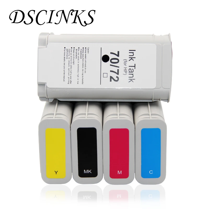 

130ml 6color compatible ink cartridge with dye ink For HP 72 T770 T790 T1120 T1200 T1300 T620 T610 T1100 T2300 printer