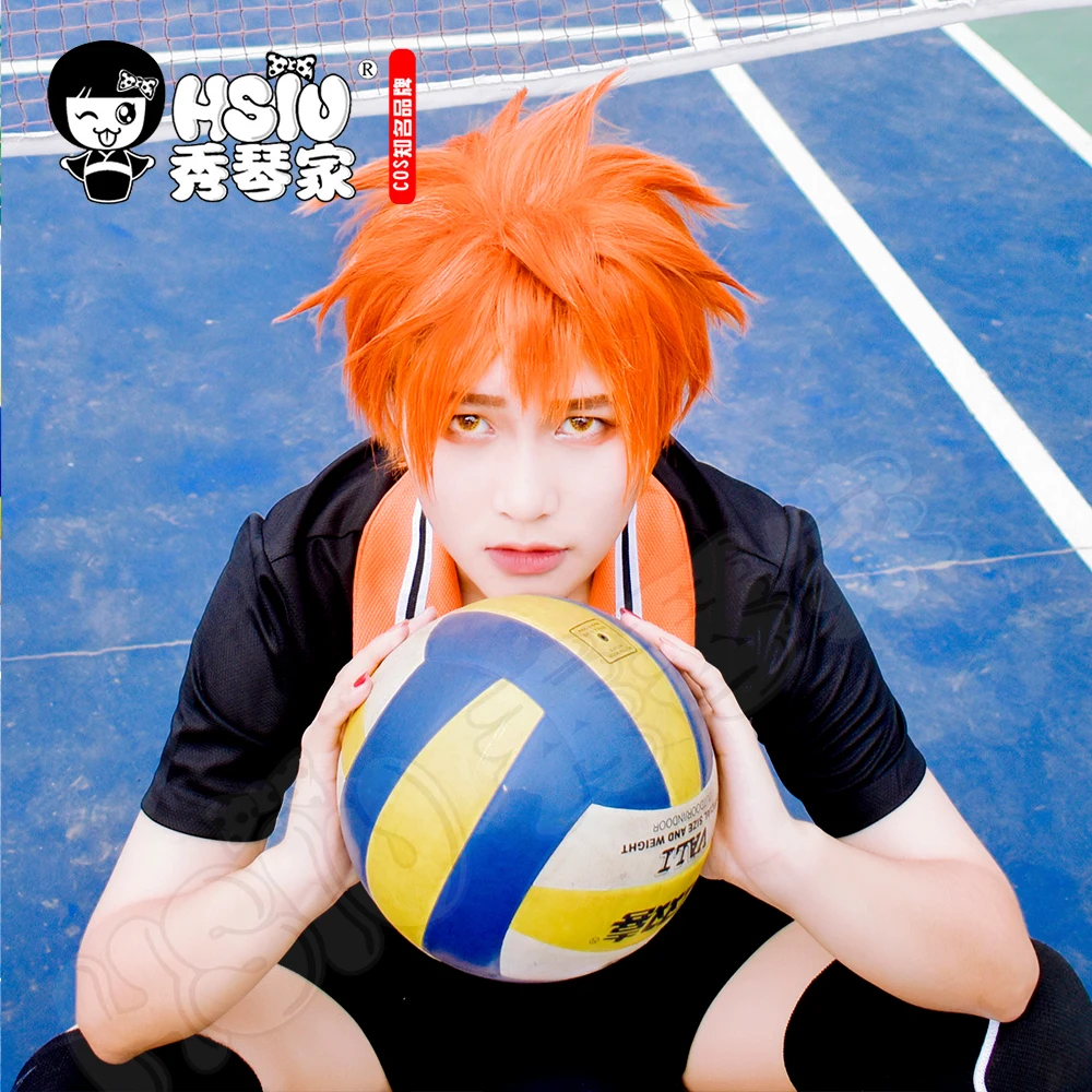 HSIU Аниме Haikyuu! Shoyo Хината косплей парик короткий костюм апельсина играть парики