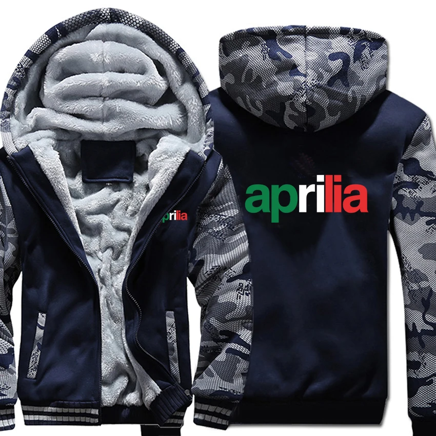 Мотоцикл Aprilia Толстовка камуфляжный чехол куртка с капюшоном на молнии Зимние флисовые Aprilia автомобильные толстовки