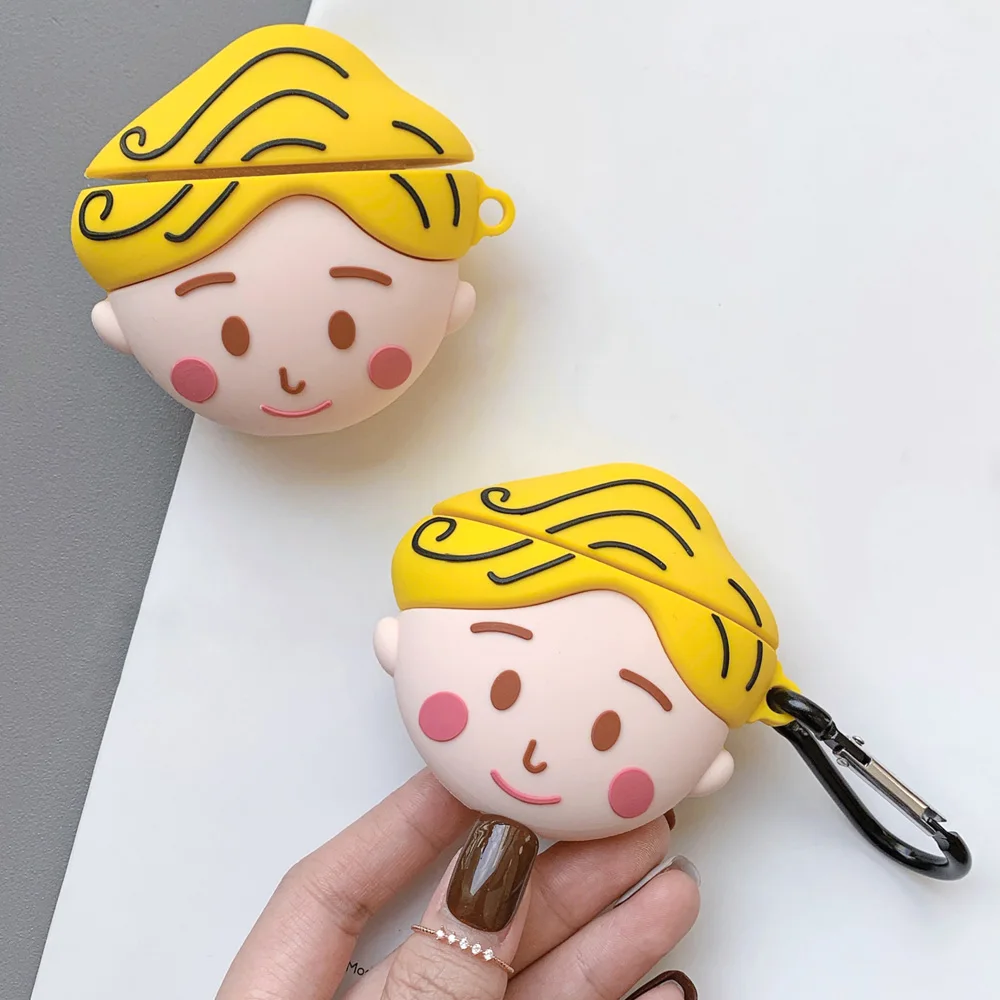Силиконовый наушник чехол для Airpods чехол для 3DCartoon LittlePrince защитная оболочка покрытие чехол для Apple AirPods для наушников Чехол