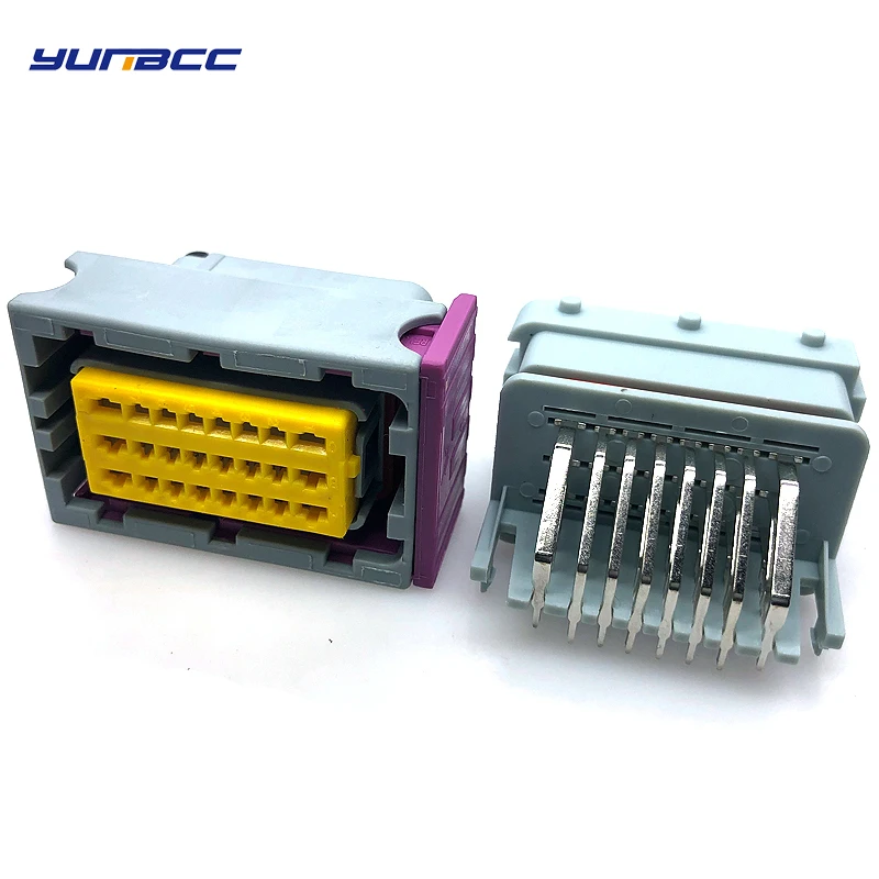 1 компл. 24 Pin Way FCI ECU Автомобильный штекер женский корпус герметичный разъем