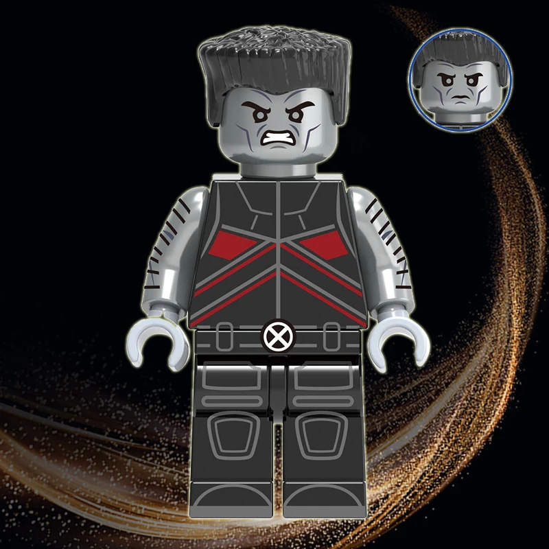 

Colossus Peter Rasputin Legoeinglys Marvel Giant-Size X-Men Super Heroes MINIFIGURed White Queen Deadpool Bricks Model Toys