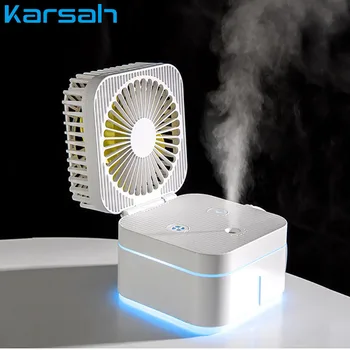 

Humidifier sprayer fan USB Rechargeable Air Conditioning Humidifier Portable Summer Mini Handheld Folding Fan Desktop Office Hom
