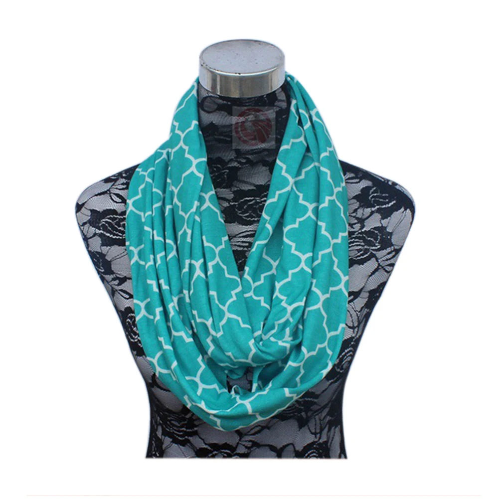 Portable Women Scarf Pocket Infinity Scarf All Match Travel Journey Scarves SER88 - Цвет: as show       size