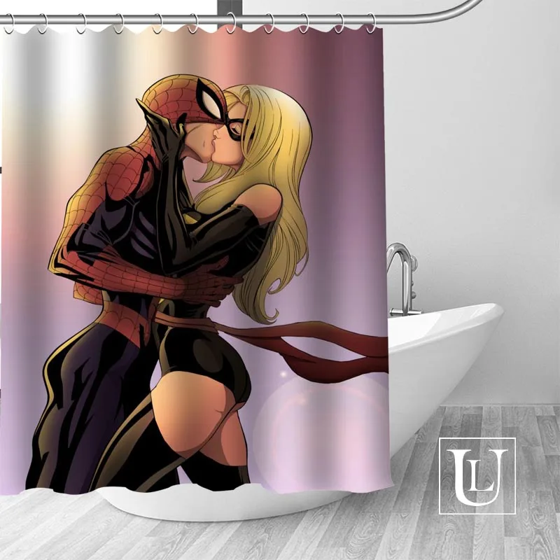 Shower Curtain19 Горячие Пользовательские Marvel супергерой занавески для душа s полиэстер Ванная комната занавески s с крюком для ванной занавески декор для ванной комнаты - Цвет: Shower Curtain19